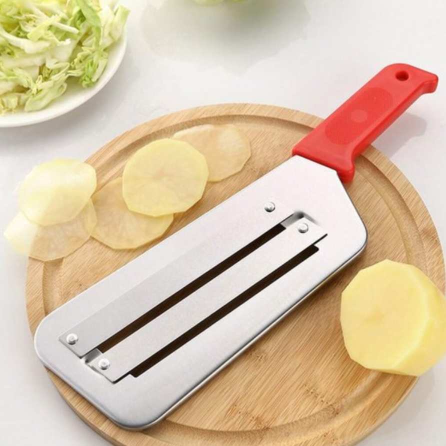 Durable and Sharp Cabbage Kitchen Knife with Premium Stainless Steel Cabbage Cutter with Two Sharp Blades Easy to Clean